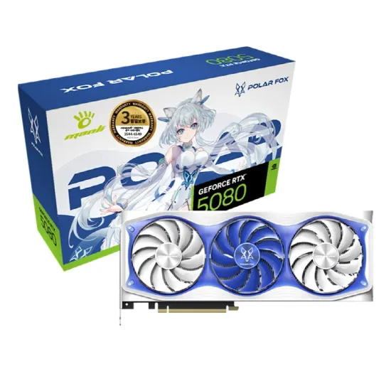 MANLI 지포스 RTX 5080 Polar Fox D7 OC 16GB 인텍앤컴퍼니 외 5070ti 윈드포스
