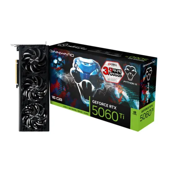 GAINWARD 지포스 RTX 5060 TI 파이썬 III D7 16GB