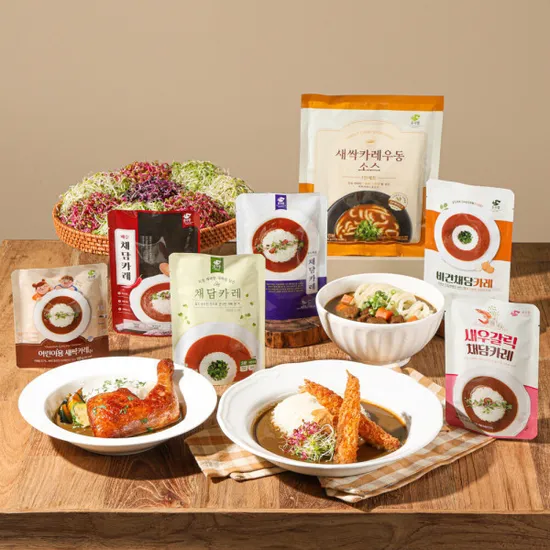 순수람 채담카레 160g 5+5개 총10팩 새우갈릭채담카레 2개증정