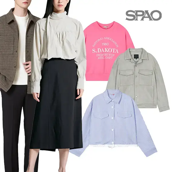 스파오 가을 데일리템 모음 티셔츠 자켓 셔츠 팬츠 외 다양