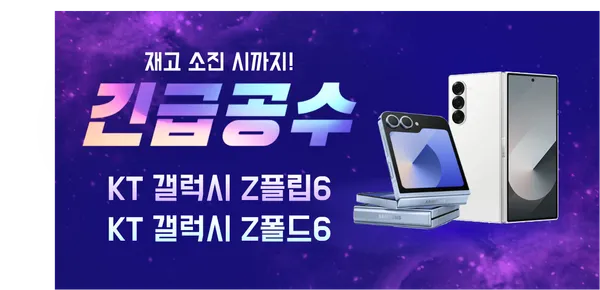갤럭시Z폴드6 256GB Z플립6 256GB