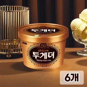 투게더 오리지널 바닐라 아이스크림 900ml 6통
