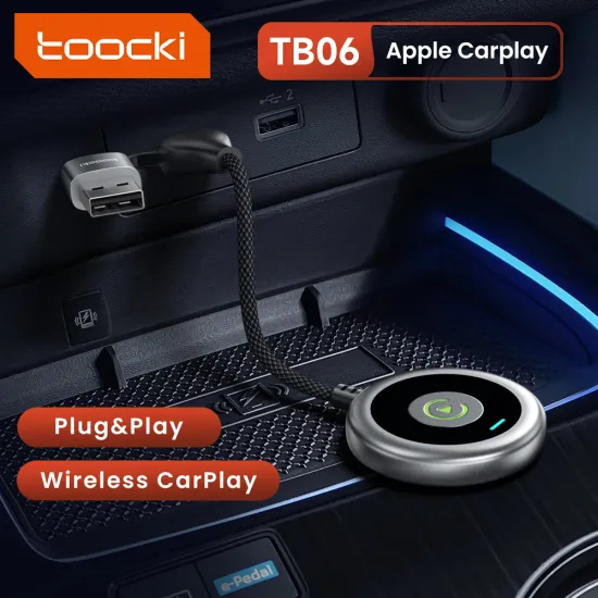 투키 무선 애플 카플레이 박스 어댑터 블루투스 5.0 AI 박스