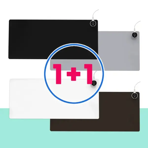 휴대용 스마트 온열 데스크패드 마우스패드 3단계 온도 조절가능 80cm*33cm 2개