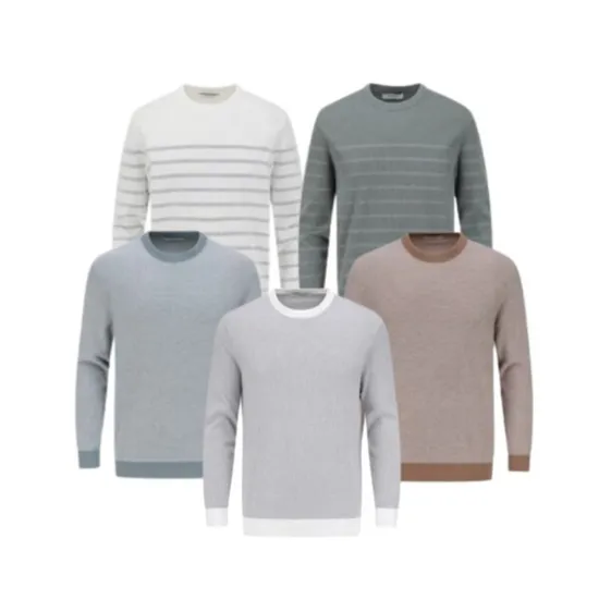 센서빌리티 투톤 라운드 니트 5종 택 1