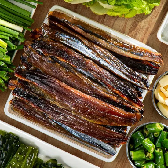 구룡포 햇 과메기 꽁치 20쪽 10미 야채 해초 세트