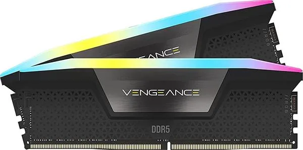 CORSAIR VENGEANCE RGB DDR5 RAM 32GB 2x16GB 6400 CL36