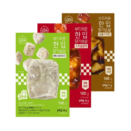 참프레 한입 소스 닭가슴살 100g 30팩