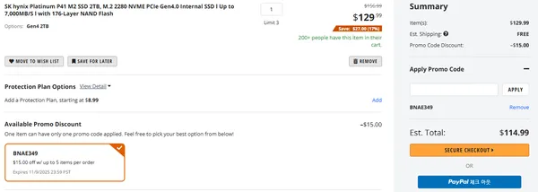 SK hynix Platinum P41 M2 SSD 2TB