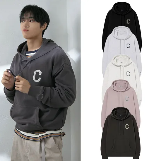 커버낫 C 로고 후디
