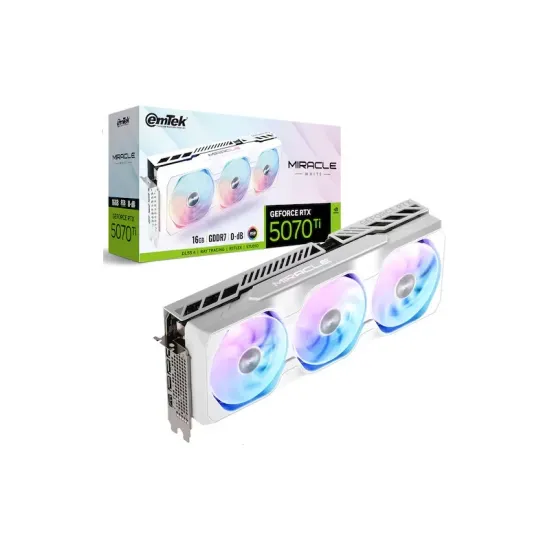 이엠텍 지포스 RTX 5070 Ti MIRACLE WHITE D7 16GB