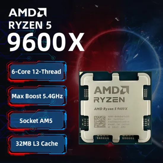 AMD 라이젠 9 600X, 9800X3D, 7800X3D