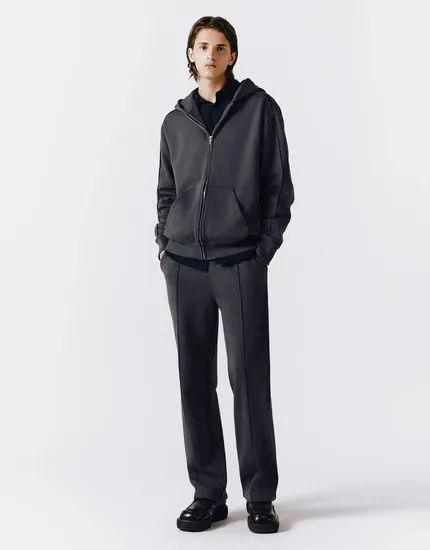 컨셉원 스트레이트핏 기모 추리닝 바지