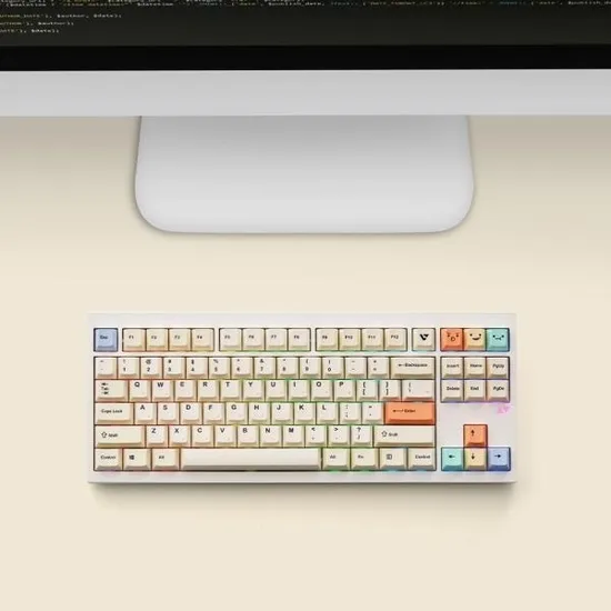 VARO V87 PASTEL 3모드 PBT 키보드