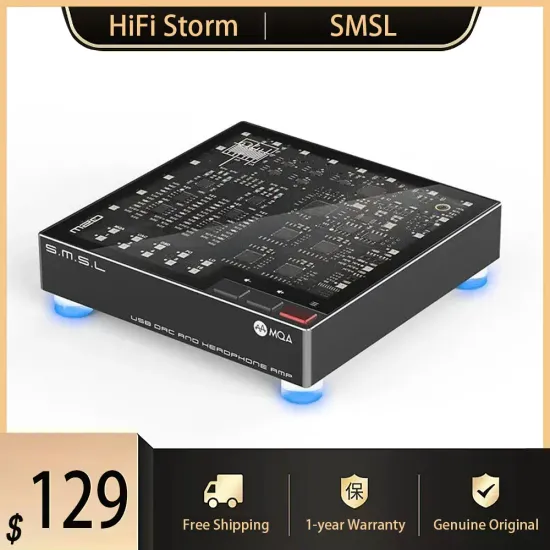 SMSL M20 CS43131 x 4 TPA6120A2 x 2 탑재 DAC