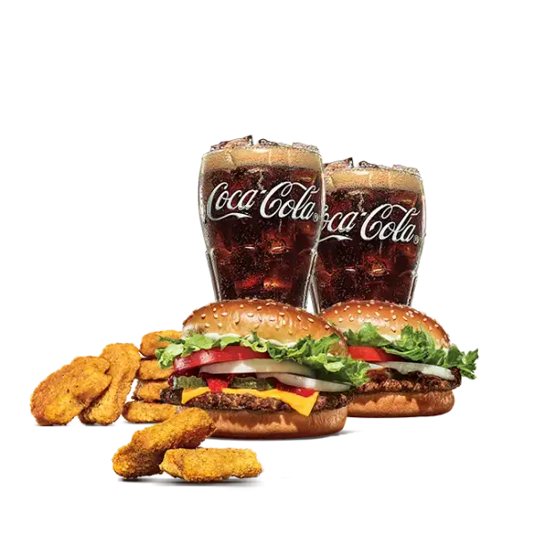 버거킹 치즈와퍼 주니어 불고기와퍼 주니어 코카콜라(R) 코카콜라(R) 너겟킹 8조각