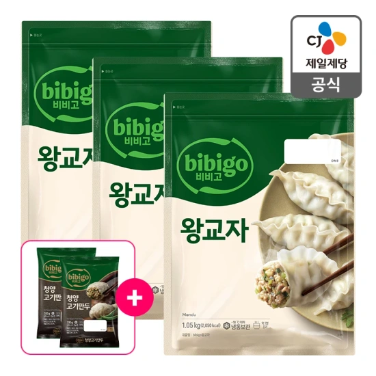 (추가)비비고왕교자1.05kg6봉+고기만두200g4봉(37,718원)