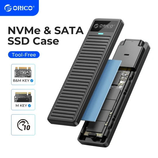M.2 NVMe SSD 외장 케이스 10Gbps ($6.99)