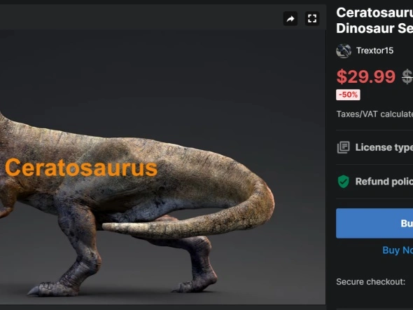 무료배포 : Ceratosaurus - Dino... (~8/15)