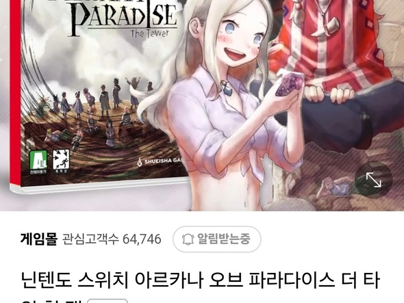 스위치 아르카나 오브 파라다이스 더 타워(9,800원/2,500원)