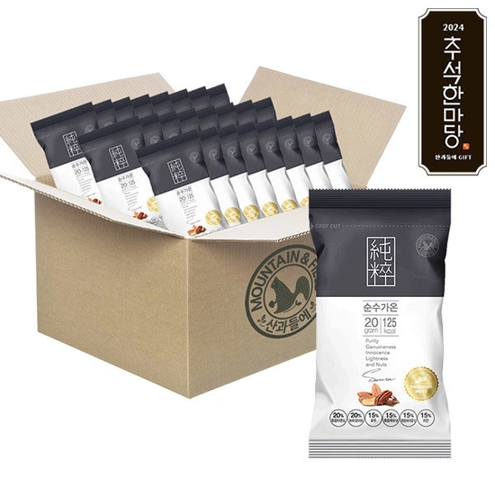 하루견과 순수가온 100봉 (38,520원/무료)