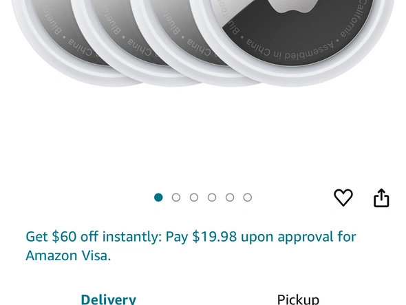Apple airtag 4Pack ($ 79.98)