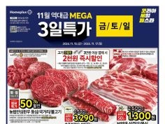 홈플러스 3일 특가, 롯데마트 땡큐절 3주차 (11/14~20)