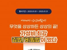 1월 주요 할인 행사 정리 (1/1~31)