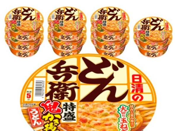 닛신 돈베이 특대 오니카키아게 튀김 우동 12개 / 21,760원