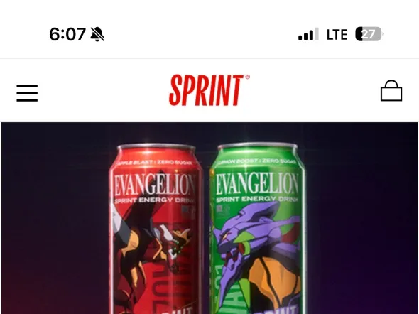 에반게리온 에너지드링크 스프린트 500ml 24개입