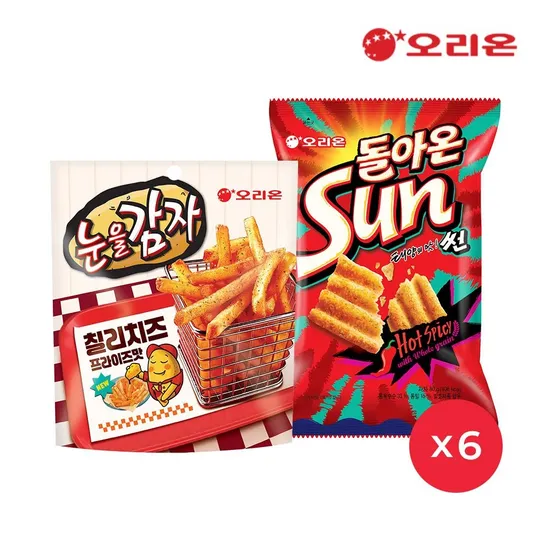 눈을감자 칠리치즈프라이즈 돌아온썬 총 12봉