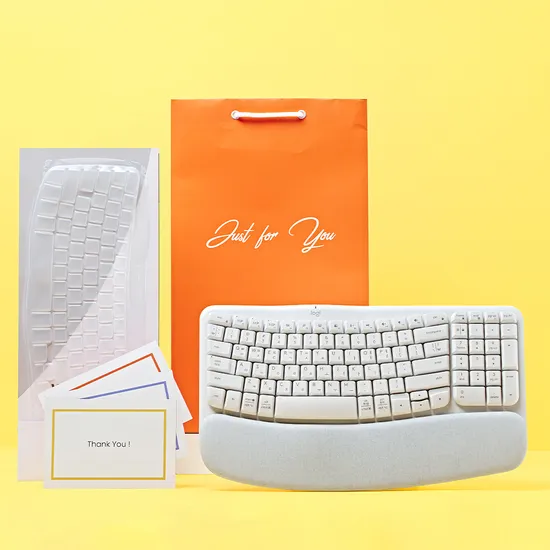 로지텍 인체공학 웨이브 키보드 맥 키스킨