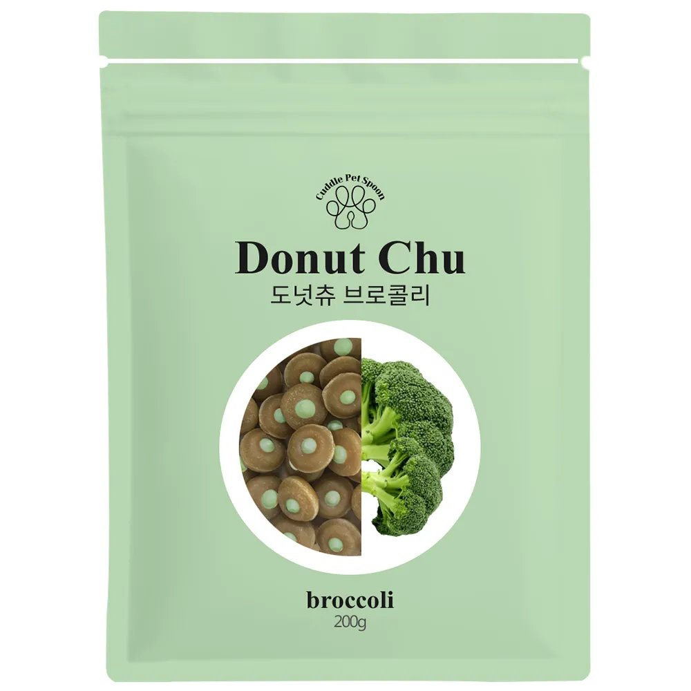 강아지대용량간식 도넛츄 브로콜리 200g