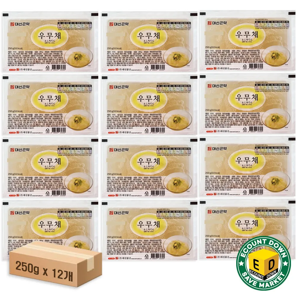 대신물산 국내산 저칼로리 우무채 250g x 12개